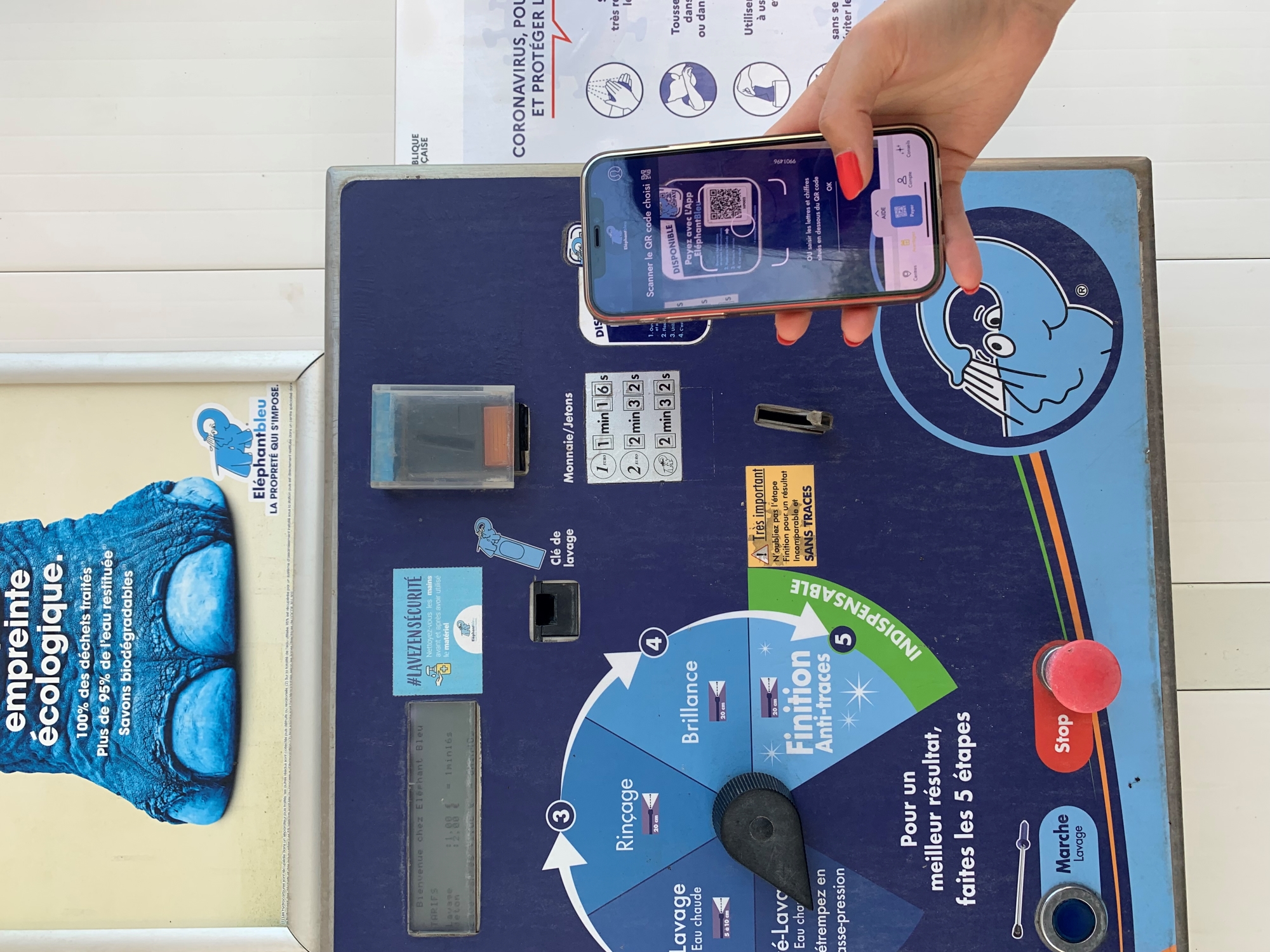 application Eléphant Bleu paiement mobile