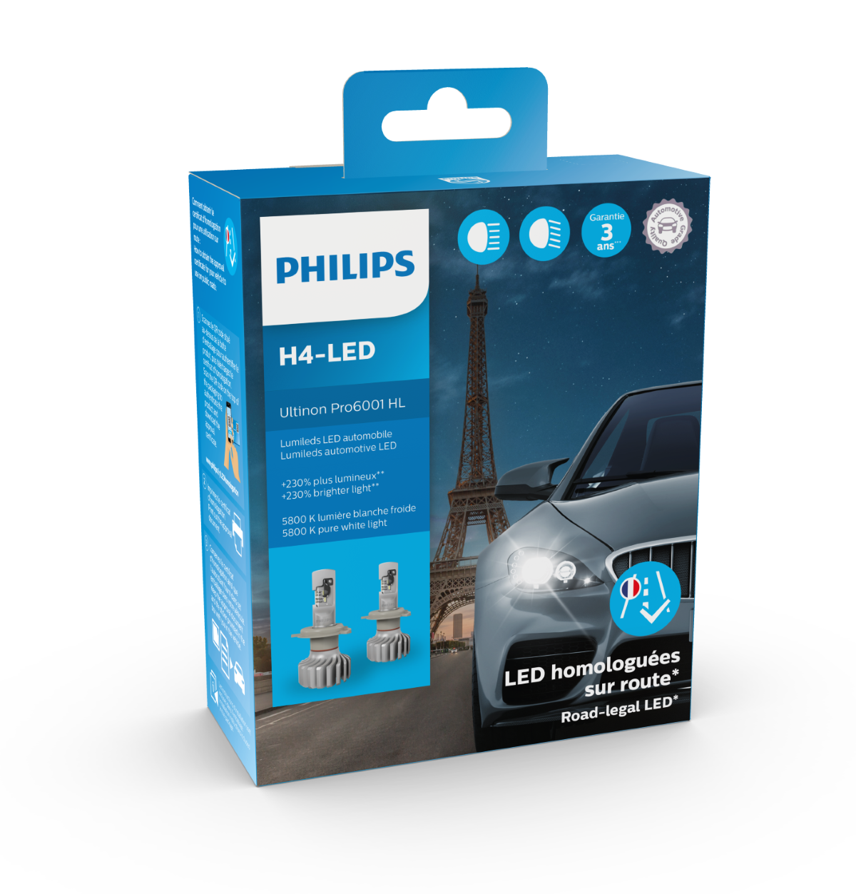 philips led h4 ultinon pro6001 packaging