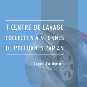 Un centre de lavage auto collecte 5 à 6 tonnes de polluants par an.